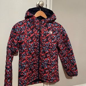 Girls Floral NORTH FACE coat